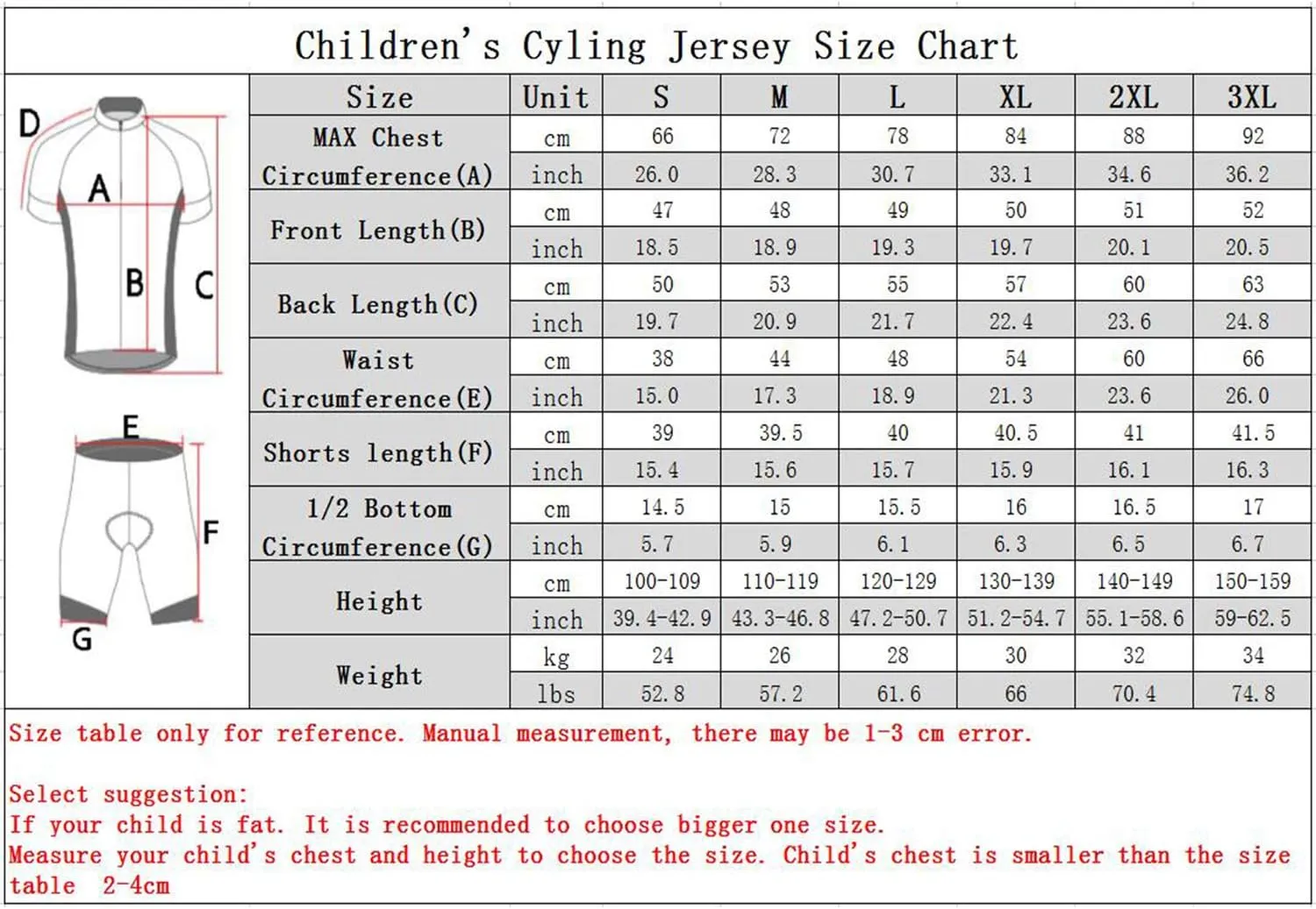 Children Cycling Bike Shorts Bicycle Riding Half Pants 3D Gel Padded Cycle Wear Tights