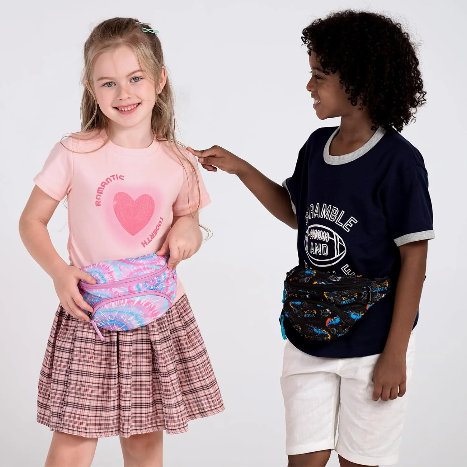 Choco Mocha Kids Fanny Pack for Girls, Toddler Belt Bag 2-4 4-6 Kid Waist Bag Outer for Little Girls age 6-9 8-12 Small Hip Pack (Galaxy-Purple)