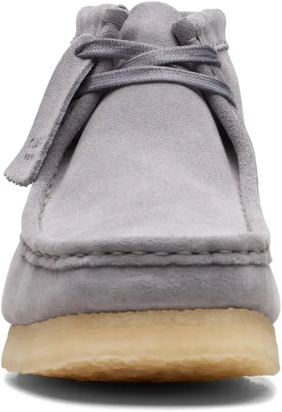 Clarks Mens Wallabee Boot Grey Suede