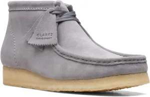 Clarks Mens Wallabee Boot Grey Suede