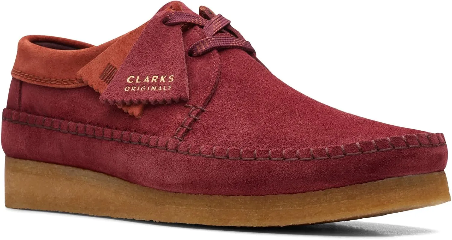 Clarks Weaver Oxblood Suede 8.5 D (M)