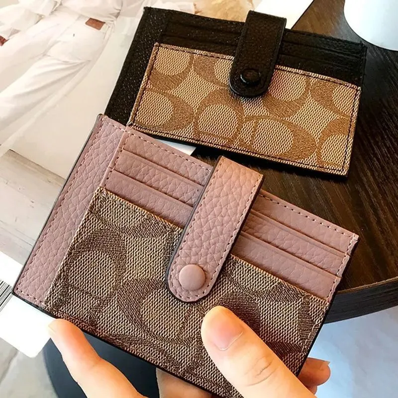 Classic Women's One-piece Mini Exquisite Design Card Holder