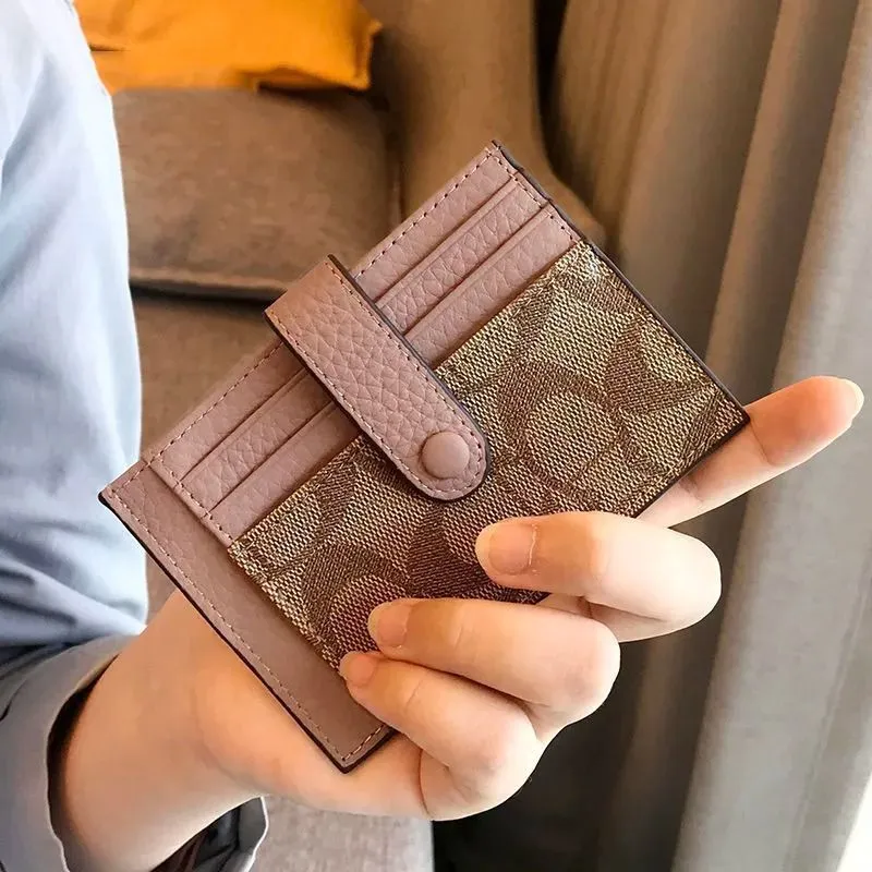 Classic Women's One-piece Mini Exquisite Design Card Holder