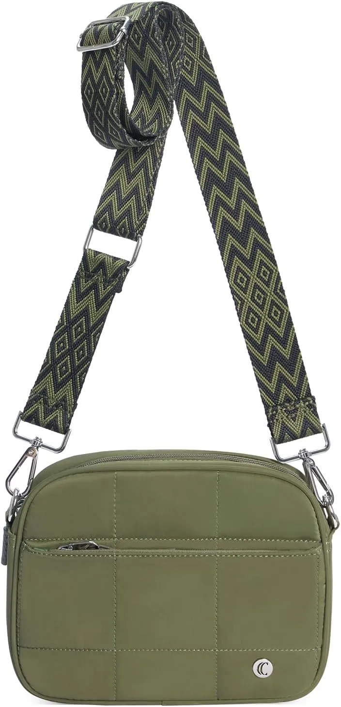 CLUCI Crossbody Bags for Women, Vegan Leather Shoulder Handbags，Purses for Women with Adjustable Wide Strap