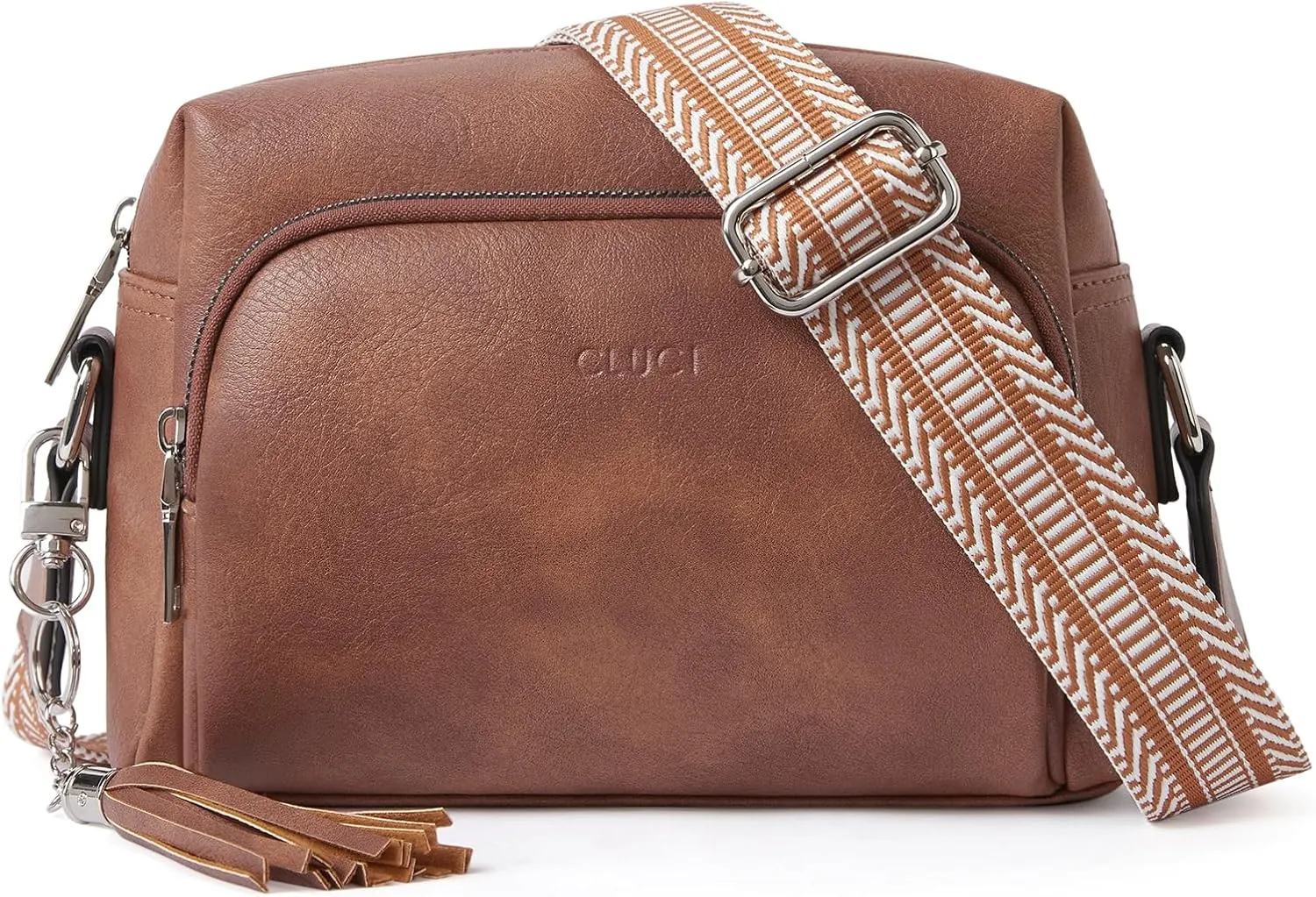 CLUCI Crossbody Bags for Women, Vegan Leather Shoulder Handbags，Purses for Women with Adjustable Wide Strap