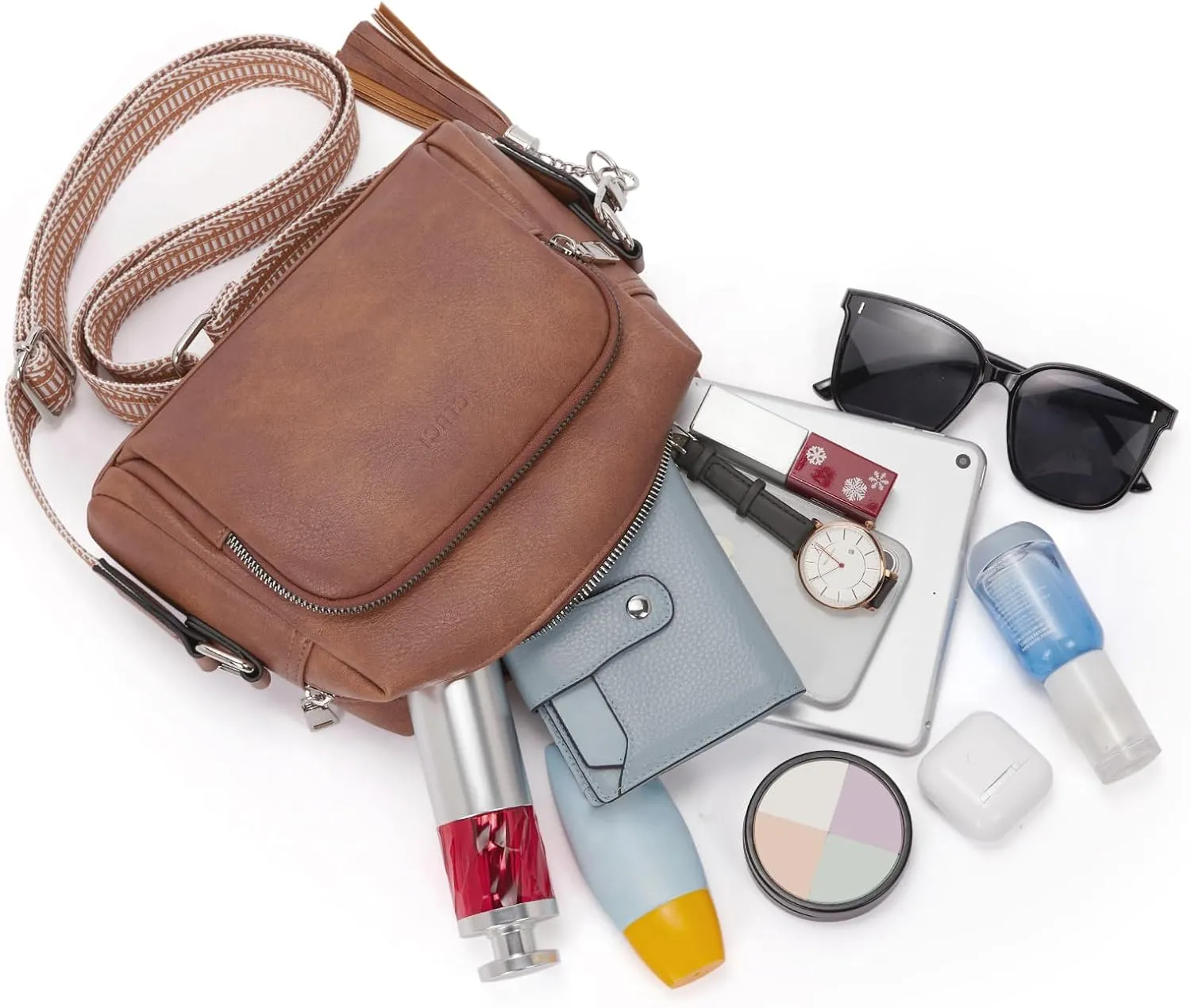 CLUCI Crossbody Bags for Women, Vegan Leather Shoulder Handbags，Purses for Women with Adjustable Wide Strap