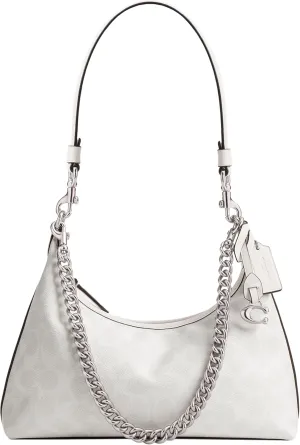 Coach Juliet Shoulder Bag 25 in Signature Canvas, LH/White Chalk