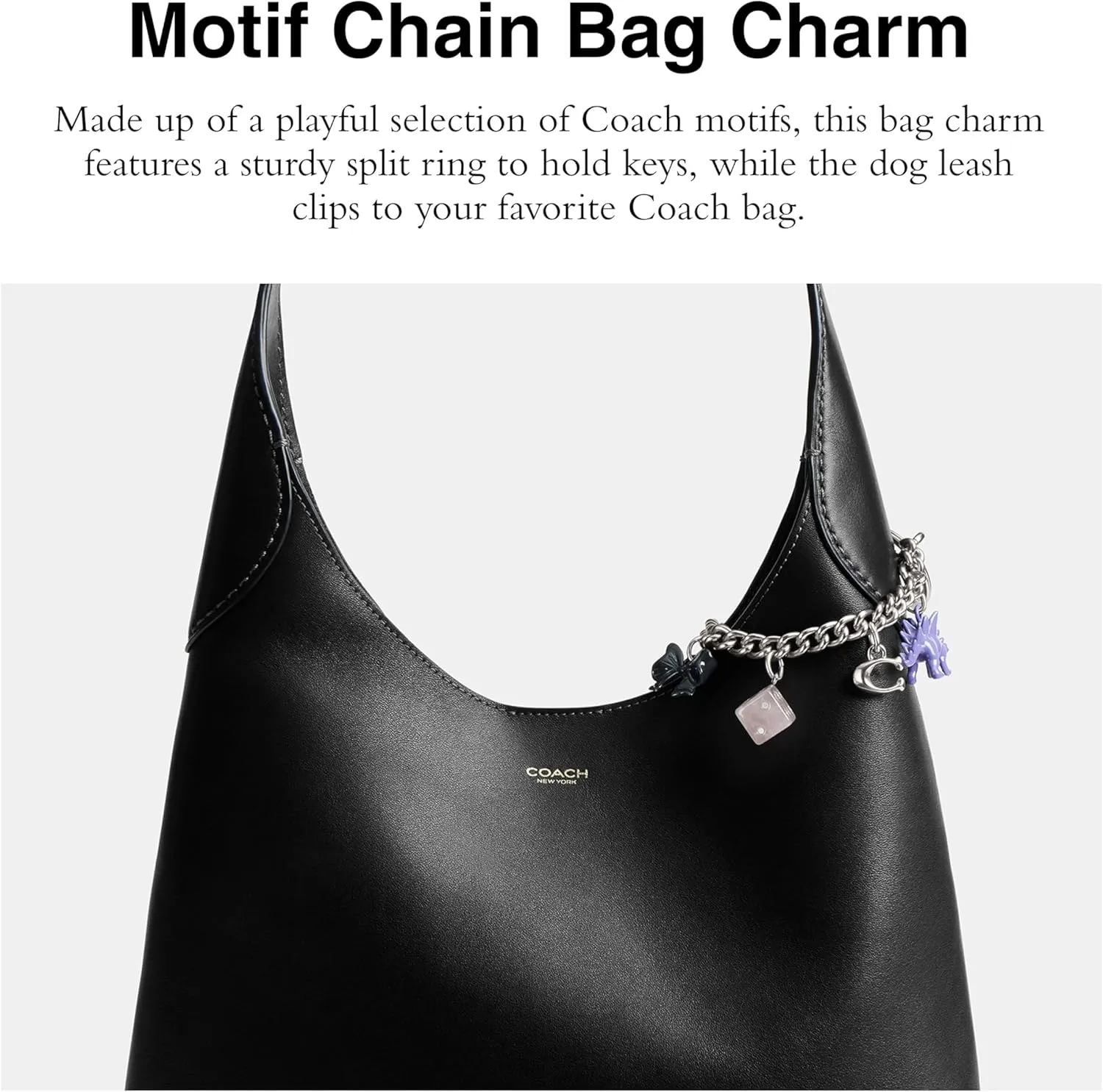 Coach womens Motif Chain Bag Charm