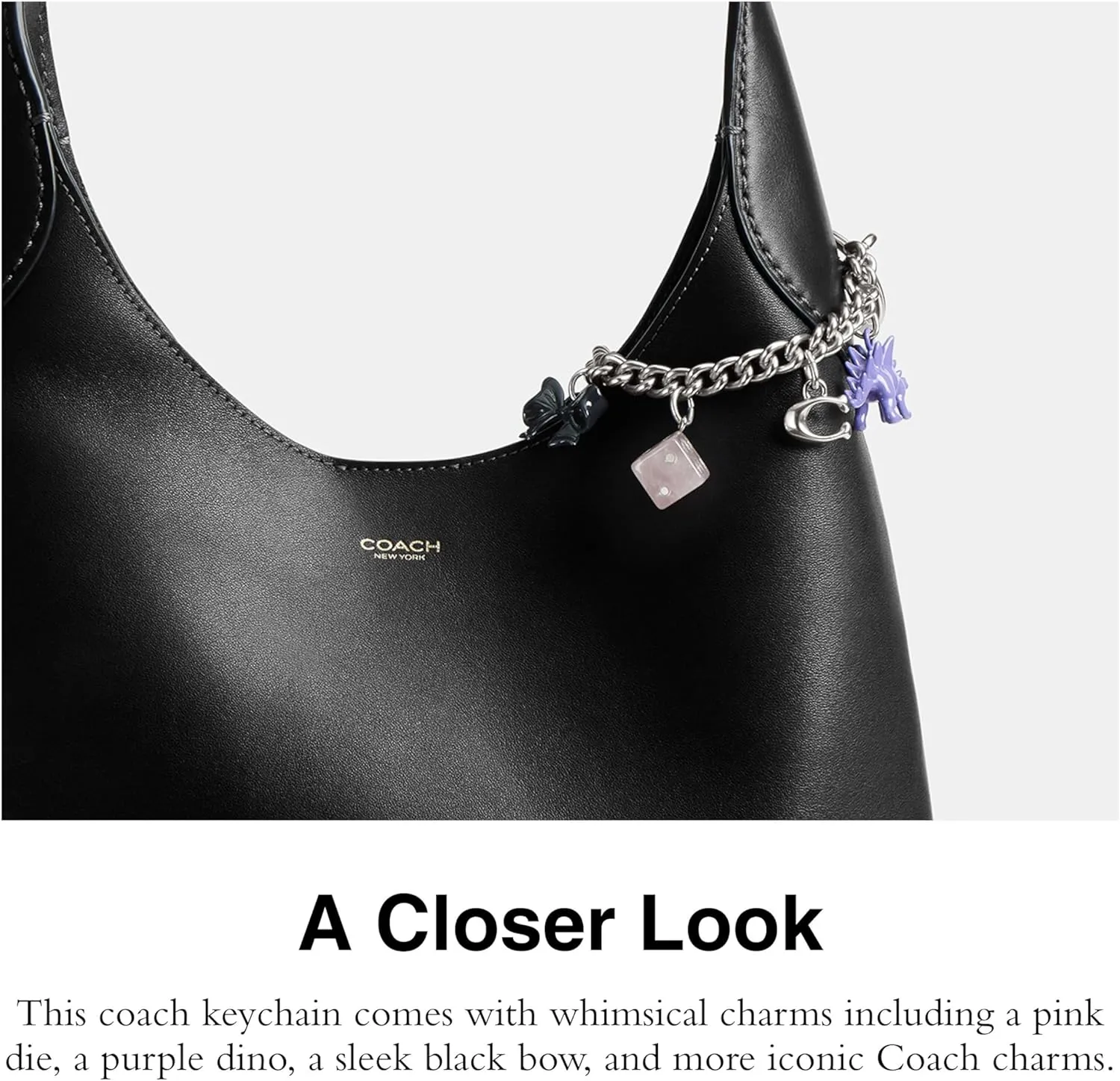 Coach womens Motif Chain Bag Charm