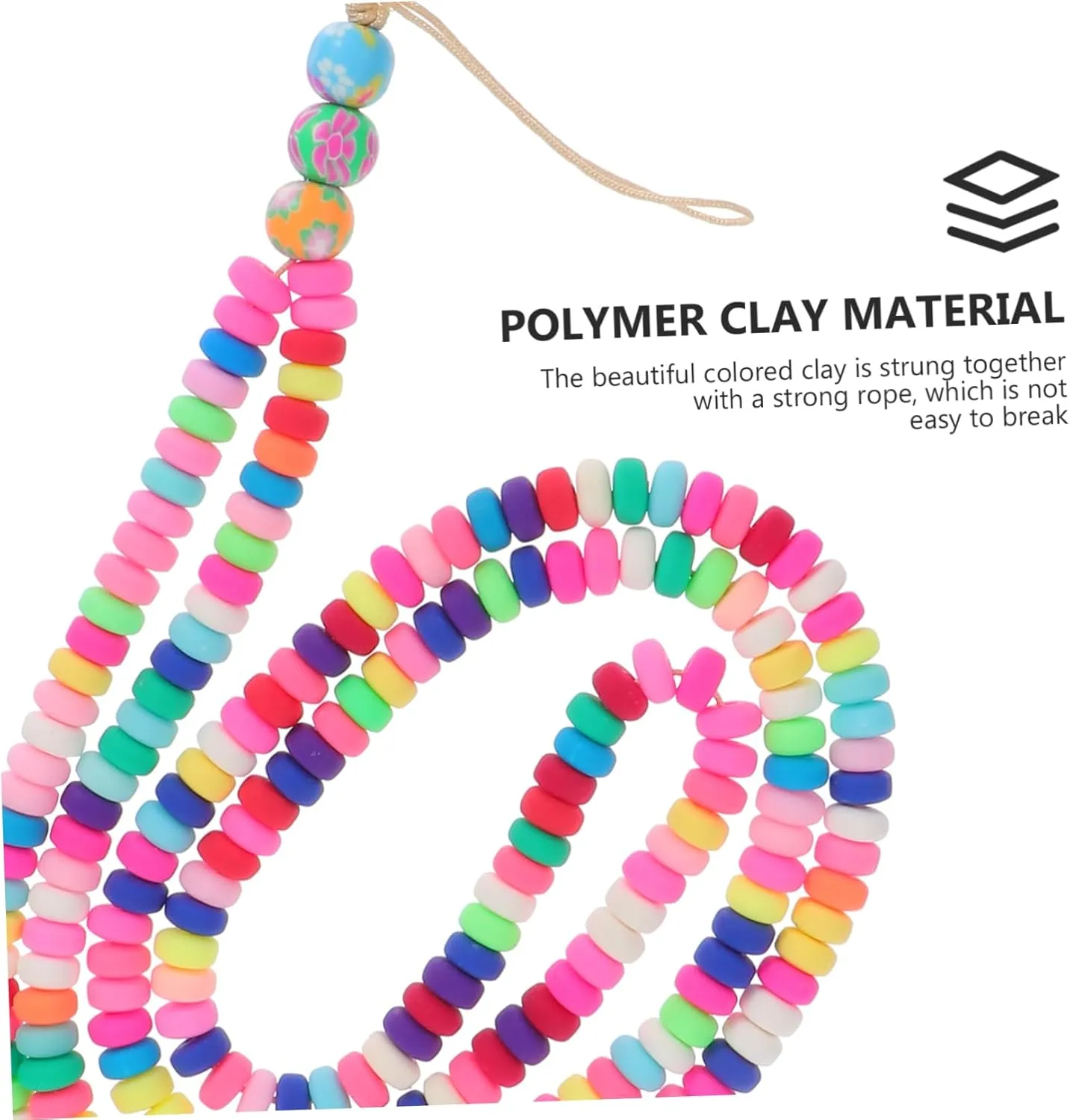 Colorful Beaded Phone Lanyard Detachable Chain Necklace for Smartphones Durable Hanging Strap for Keys