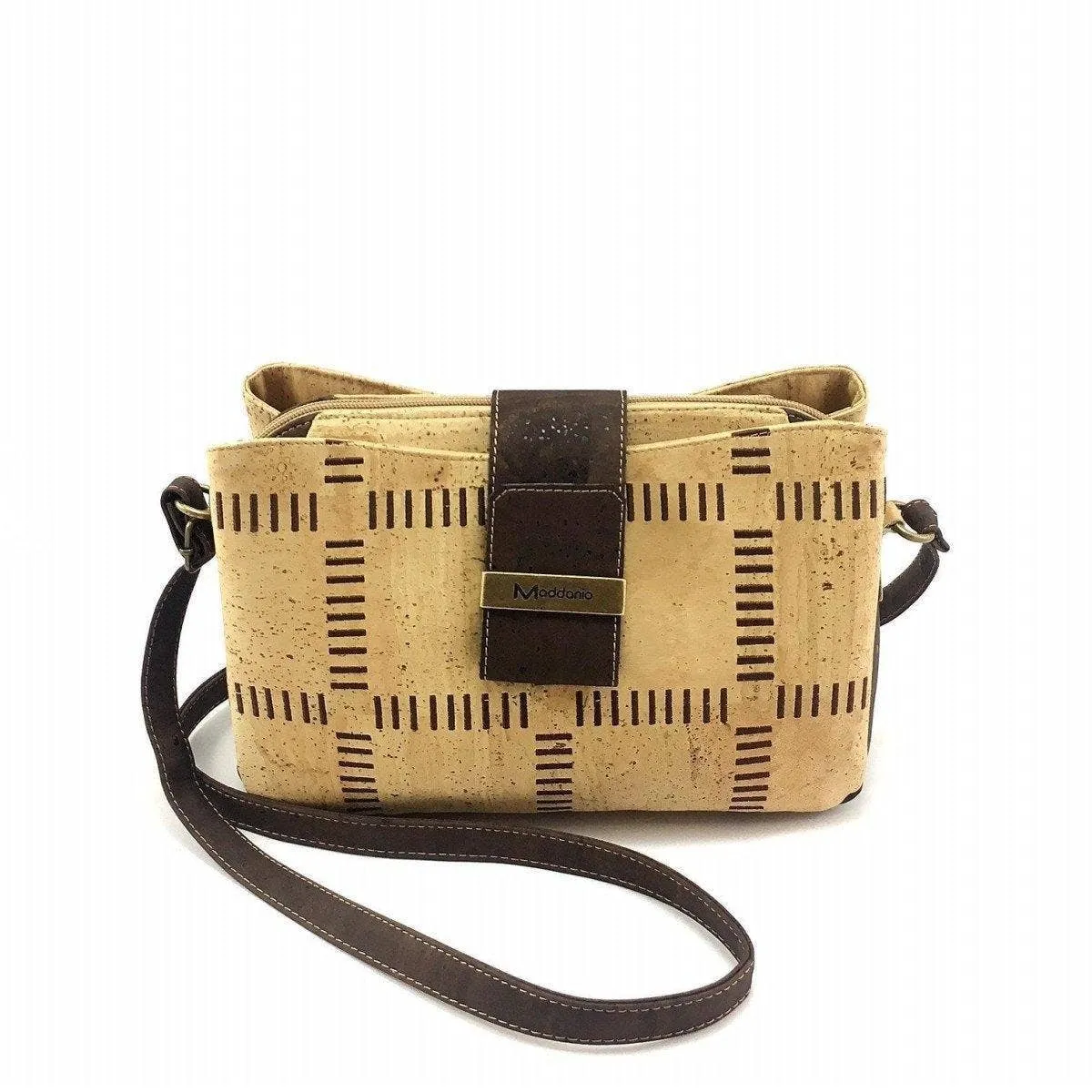 Cork Crossbody Bag Vegan Crossbody Purse Zoe Brown