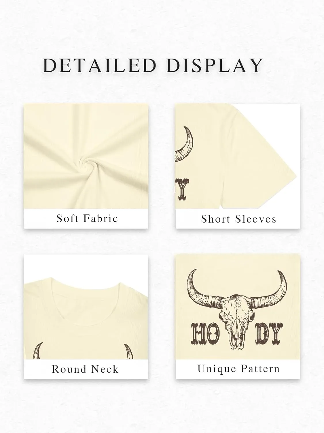 Cowgirl Outfits for Women Crop Tops for Teen Girl Y2k Clothes Cowboy Country Concert Graphic Tee Tpos