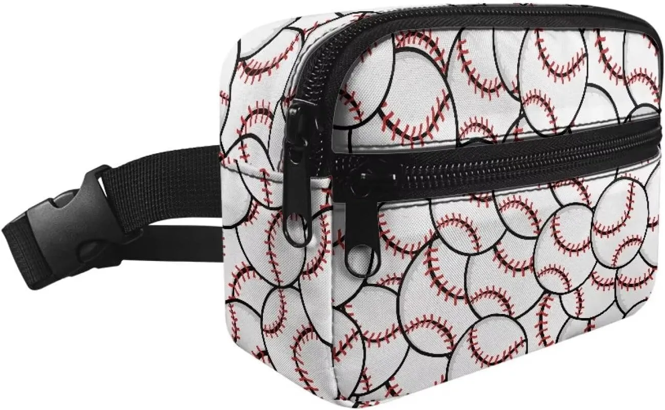 Cozeyat Baseball Kids Fanny Pack Boys Purse Bum Bag Cute Cartoon Wasit Bag Travel Belt Bag,Crossbody bag for Kids Age 4-12