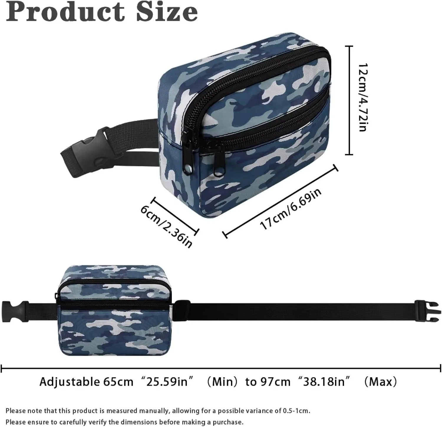 Cozeyat Blue Camo Kids Fanny Pack Boys Fanny Pack for Kids 4-6 6-9 Toddler Stuff Purse Pouch Boy 2-4 age 3-5 Children Waist Pack Kids Belt Bag Crossbody Sling Bad for Little Boys Hip Pack 6-8