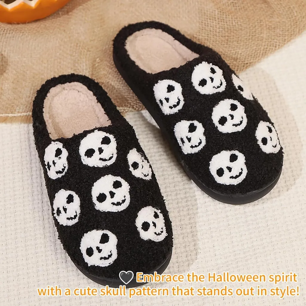 Cozy Furry Slippers for Women & Men, Bear Paw, Halloween, Christmas Designs, Warm Indoor Non-Slip Winter House Shoes