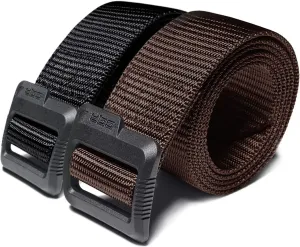 CQR Tactical Belt, Military Style Heavy Duty Belt, Webbing EDC Quick-Release Buckle