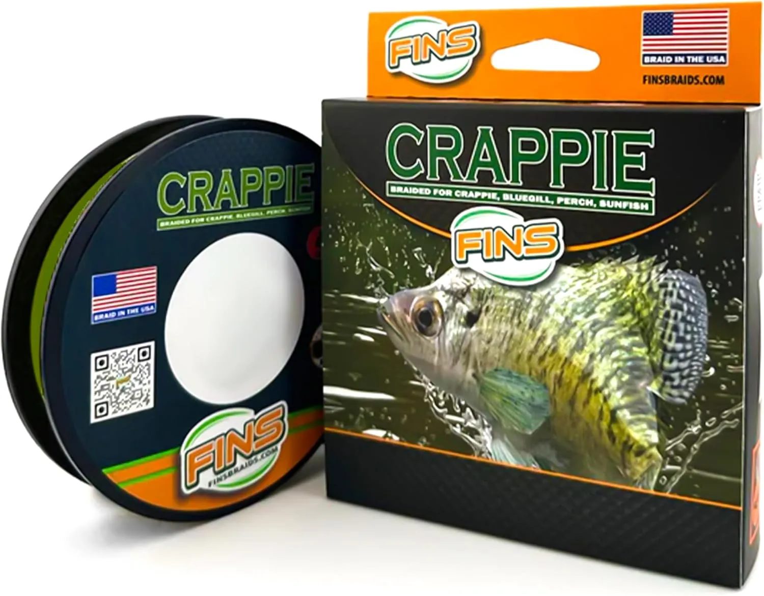 Crappie Braid - Ultra-Strong, Thin Diameter Braided Fishing Line Reels for Crappie, Perch & Sunfish