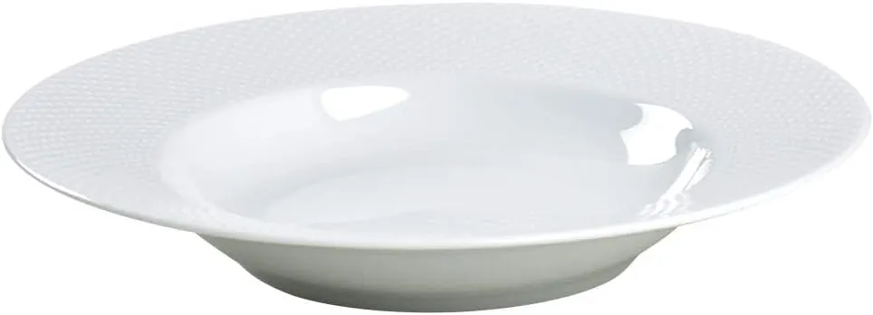 Crate & Barrel Tamiko Rimmed Soup Bowl