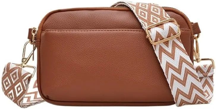 cross-body bag Premium Crossbody Wide Strap Shoulder Bag