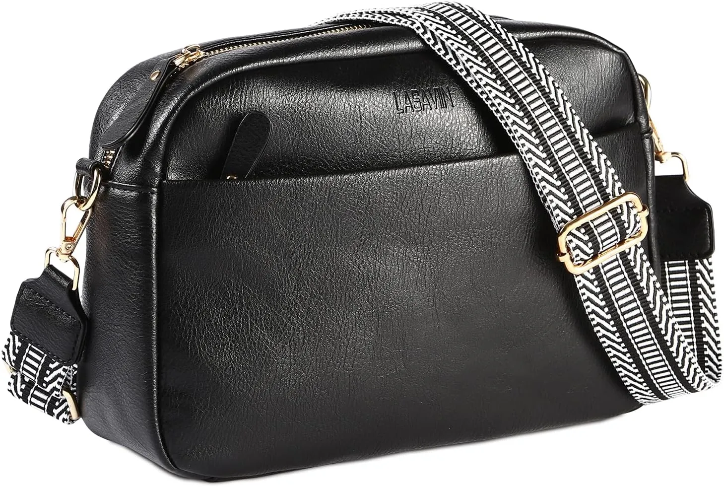 Crossbody Bags for Women, Fashion Large Size Vegan Leather Purse Shoulder Handbag with Adjustable Wide Strap