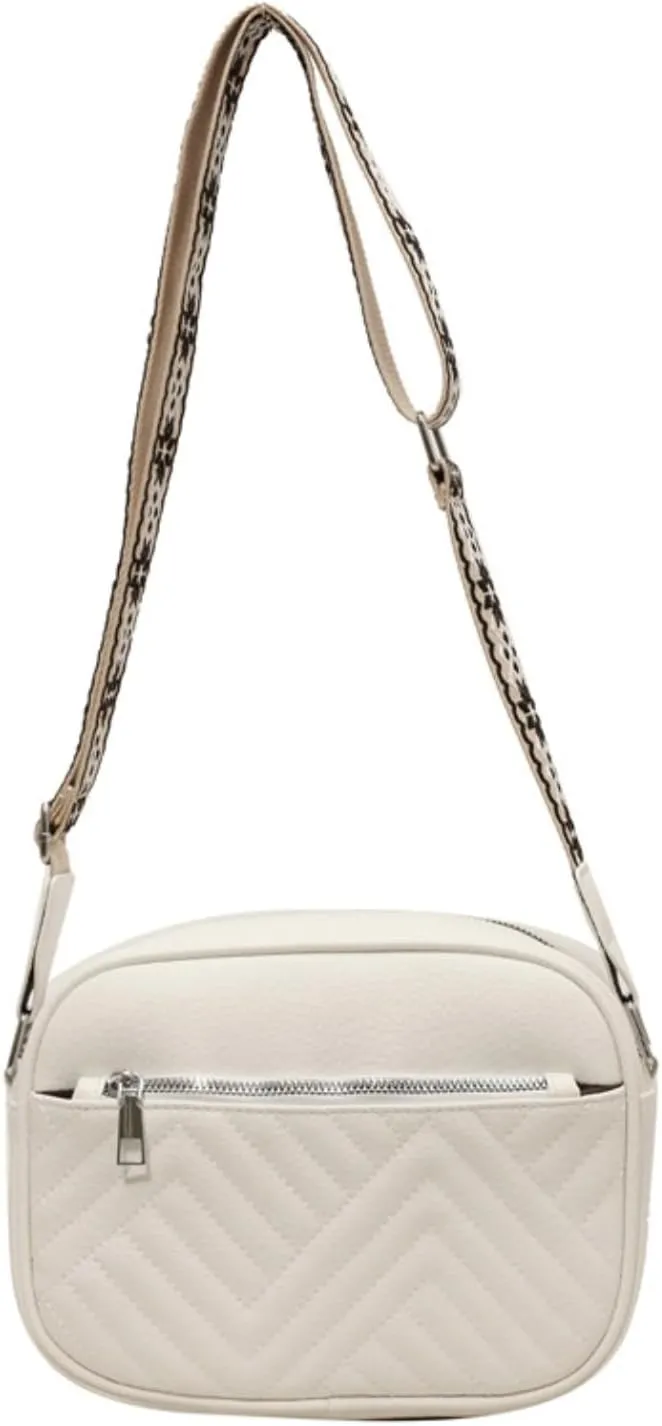 Crossbody Bags For Women with Wide Adjustable Strap Shoulder Bag Cross Body Bag PU Leather Trendy Purse Small Handbags