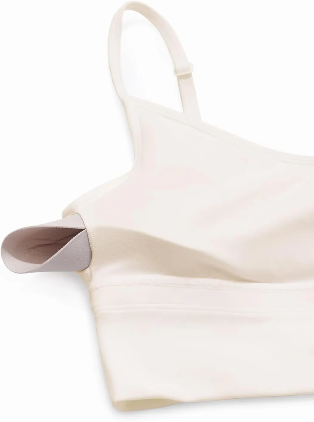 CRZ YOGA Womens Butterluxe Sweetheart Longline Sports Bra - V Neck Adjustable Thin Strap Yoga Camisole Padded Crop Top