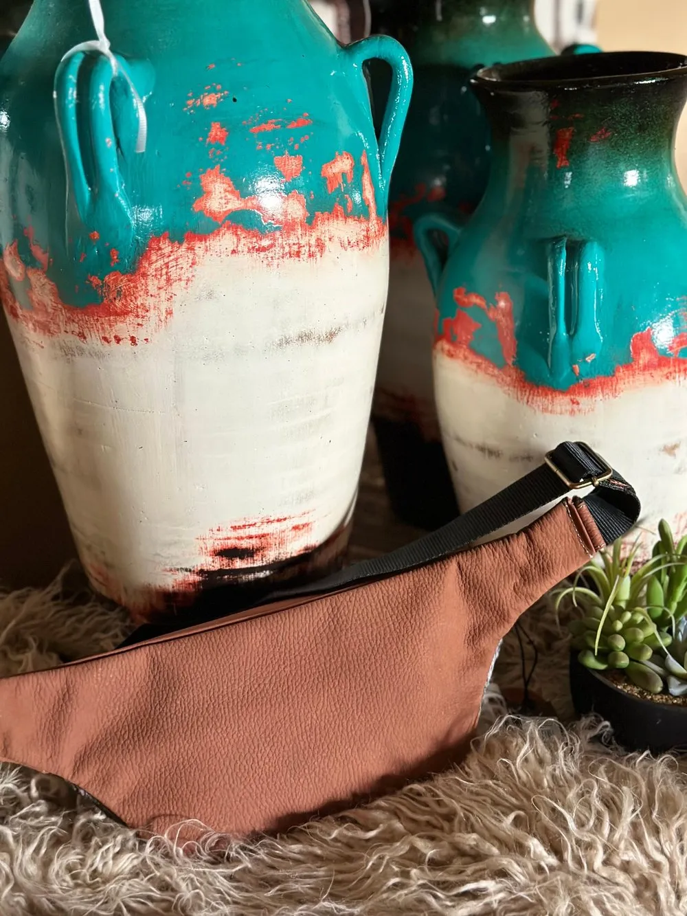 Custom Branded Cowhide Western Sling Bag, The Yellowstone Bag