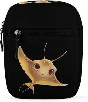 Cute Stingray Small Crossbody Bag Casual Belt Bag Sling Purse for Travel Hiking