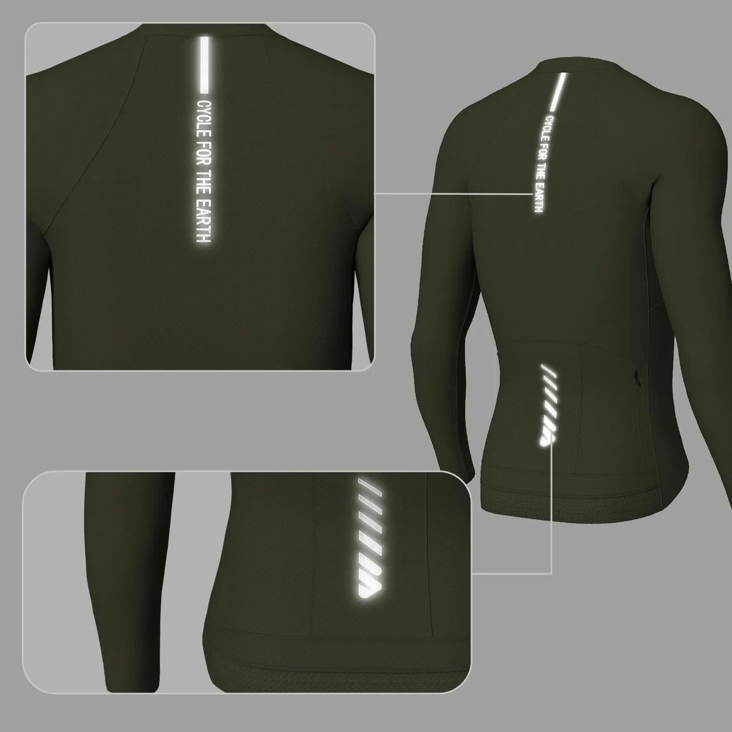 Cycling Jersey Men Short Sleeve, Road Bike Jerseys Full Zipper with Pockets, Bicycle Clothing Breathable Quick Dry