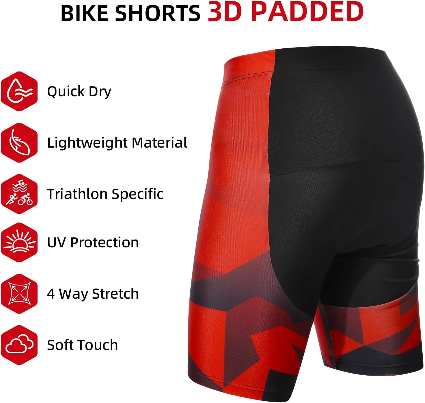 Cycling Jersey Mens Set Reflective Breathable Short Bike Clothing Quick-Dry Bicycle Shirts with 3D Padded Shorts