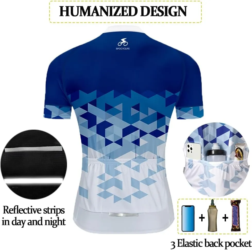 Cycling Jersey Set Men Short Sleeve Set MTB Cycling Bibs with Gel Padded Quick-Dry Summer men's cycling clothing