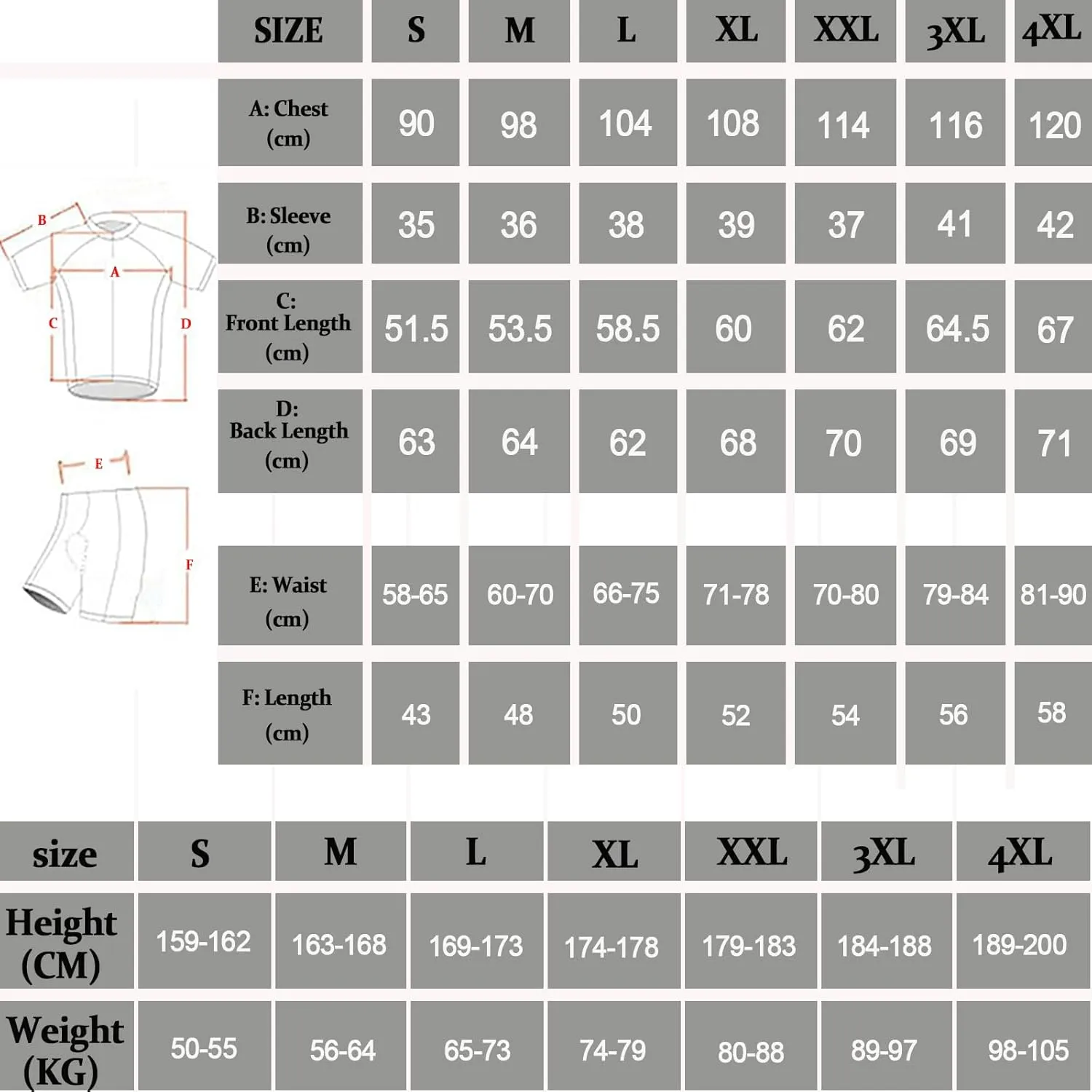 Cycling Jersey Set Men Short Sleeve Set MTB Cycling Bibs with Gel Padded Quick-Dry Summer men's cycling clothing