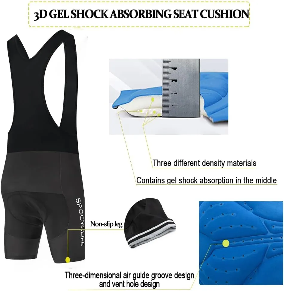 Cycling Jersey Set Men Short Sleeve Set MTB Cycling Bibs with Gel Padded Quick-Dry Summer men's cycling clothing