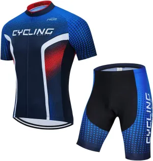 Cycling Jerseys Sets Short Sleeve Bike Clothing Suits Bicycle top Men MTB Jersey Breathable Summer