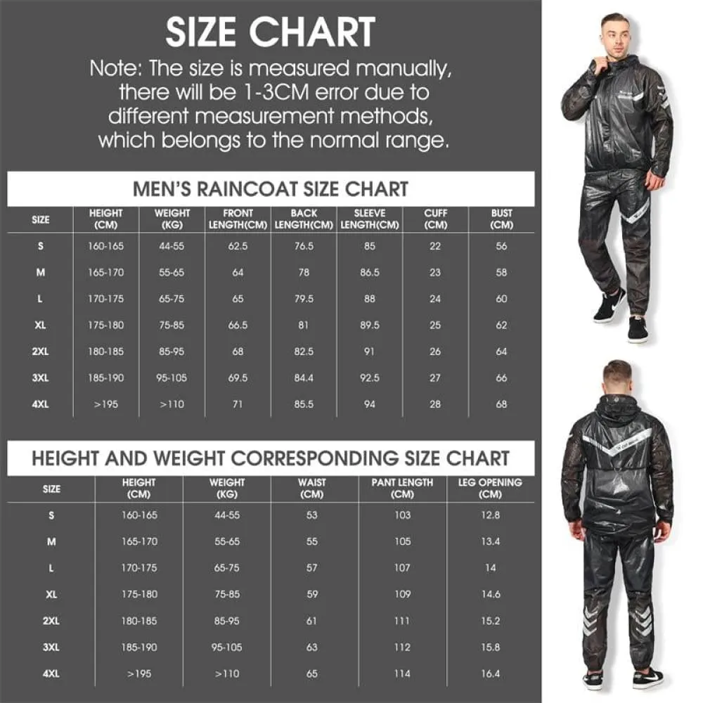 Cycling Raincoat with Multiple Reflective Strip