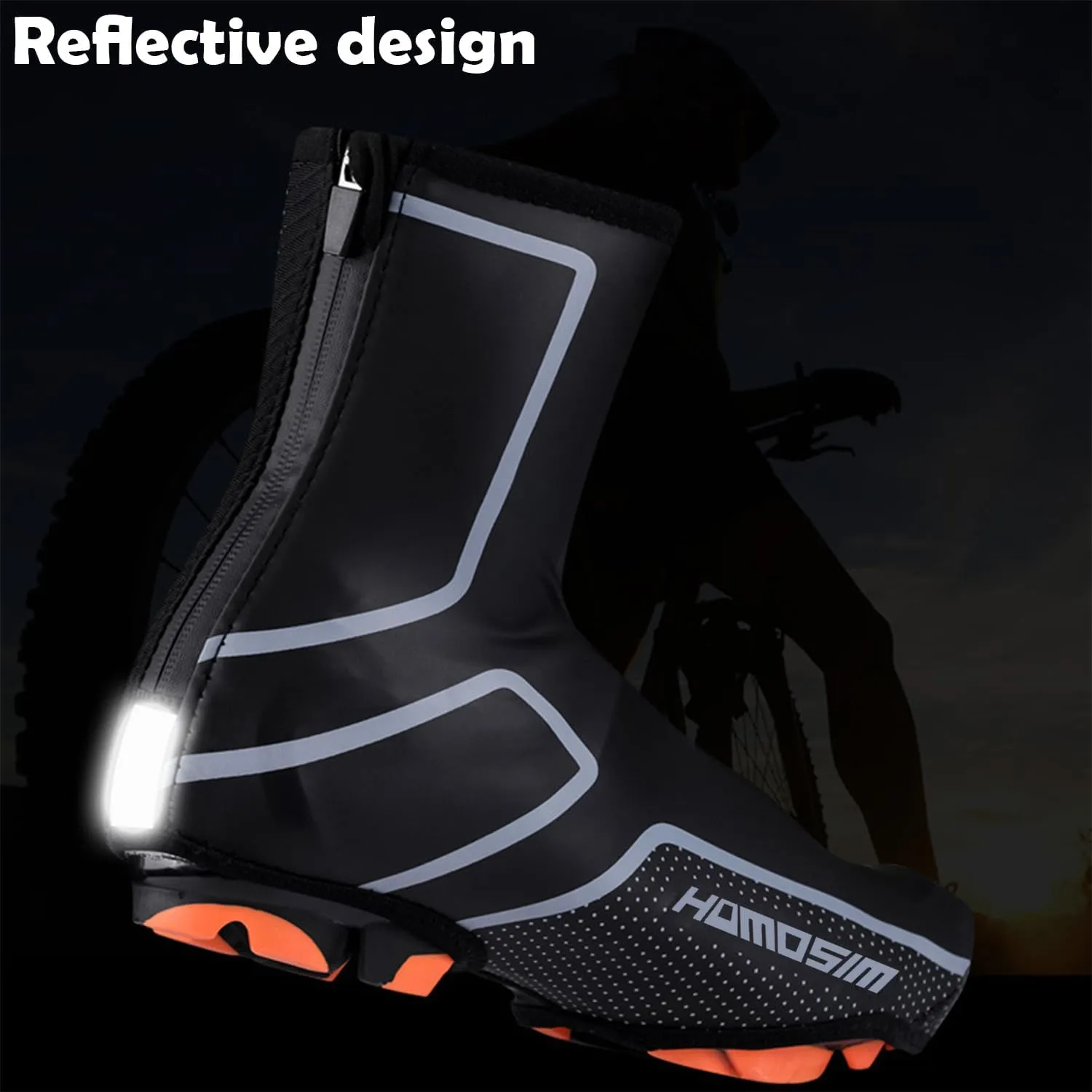 Cycling Shoe Covers Winter Waterproof Windproof Warmer Mountain Road Bike Shoe Covers Outdoor Sports Rain Overshoes