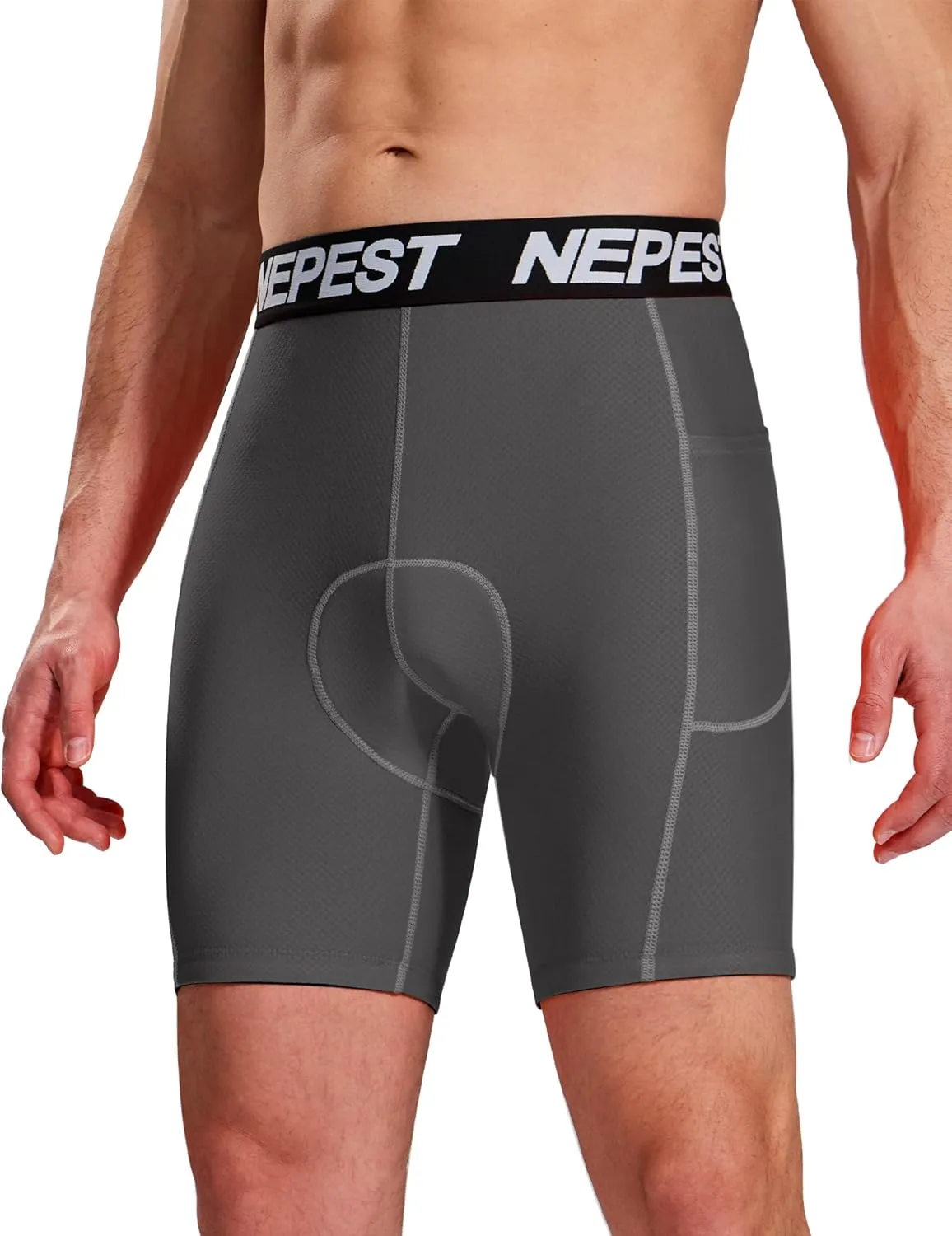 Cycling Underwear for Men Bike Shorts 4D Padded Biking Road Bicycle Biker MTB Liner Padding Shorts with Pockets