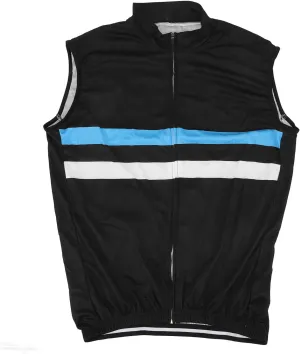 Cycling Vest,Breathable Mesh Quick Drying Reflective Cycling Wind Vest Sleeveless Lightweight Sports Vest Light Blue (XXL)