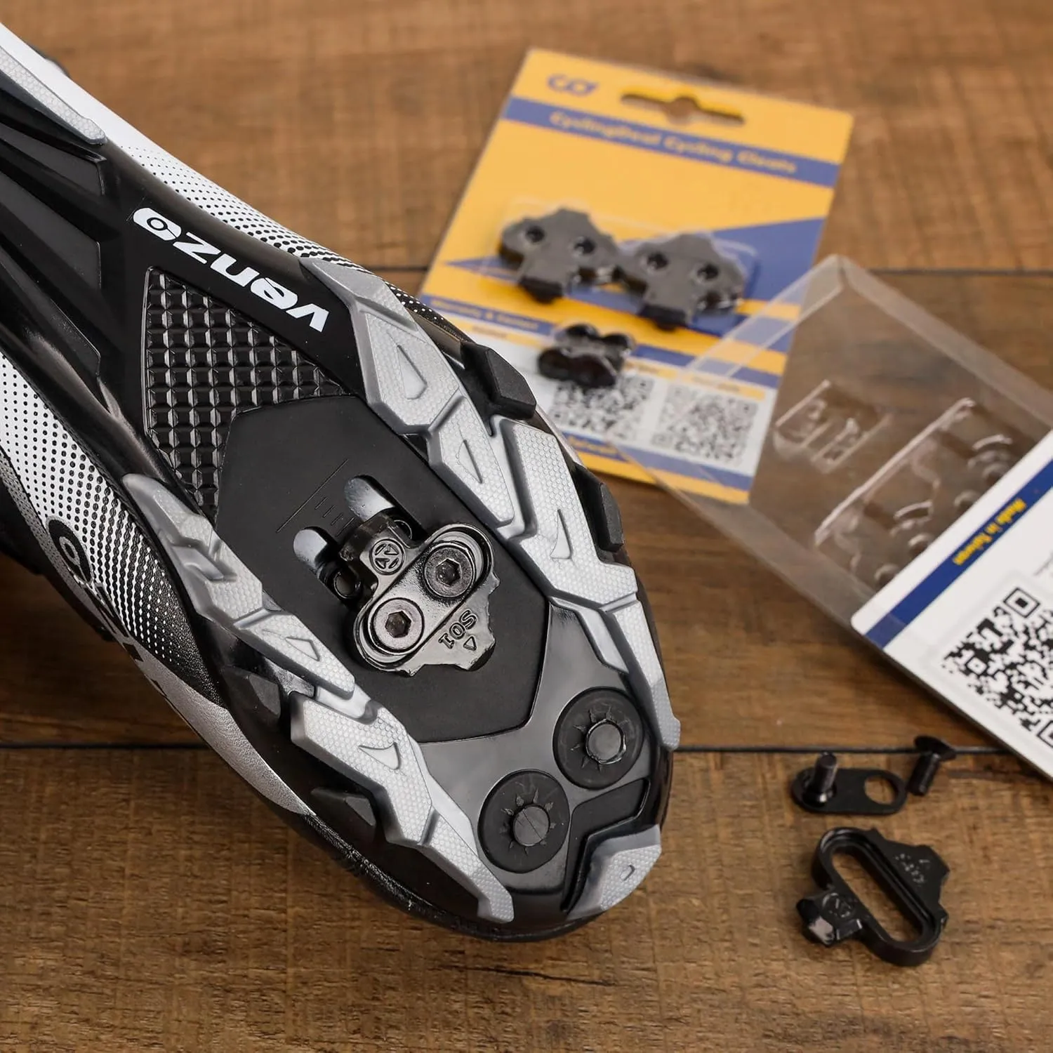 CyclingDeal Bike Cleats Compatible w/Shimano MTB SPD Pedals SM-SH51 & SM-SH56 | Single & Multi Release SPD Cleats for Cycling Shoes for Indoor Cycling Spinning & Plates for Mountain MTB Bicycle Shoes