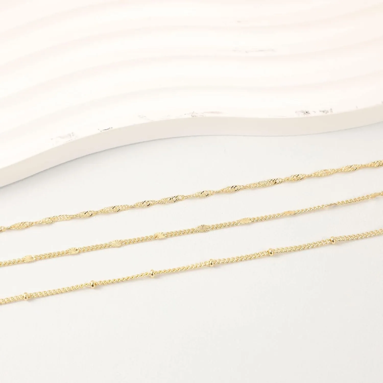 Dainty Bracelet for Women 14K Gold Plated Cross Pearl CZ Leaf Bracelets Set Gold Layering Bracelets Everyday Jewelry