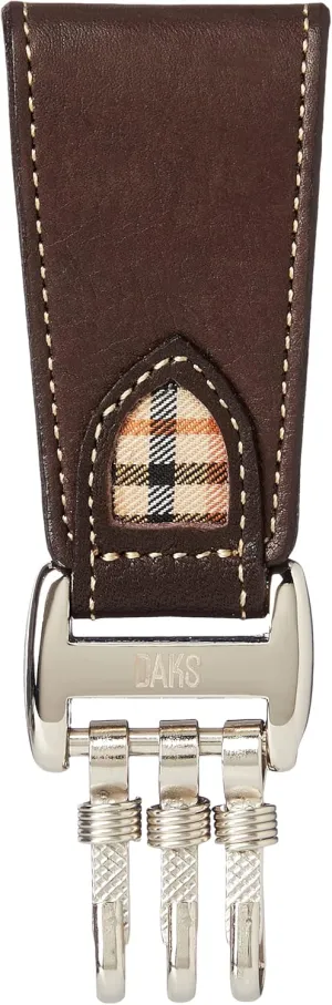 DAKS(ダックス) Ducks DP24645 Men's Keychain, darkbrown, One Size