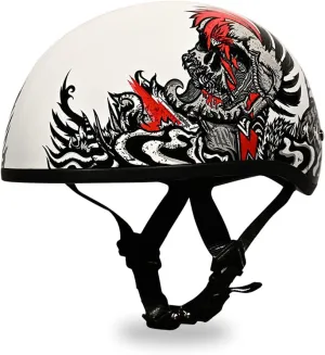 Daytona Helmets Half Skull Cap Motorcycle Helmet – DOT Approved [Graphics]…