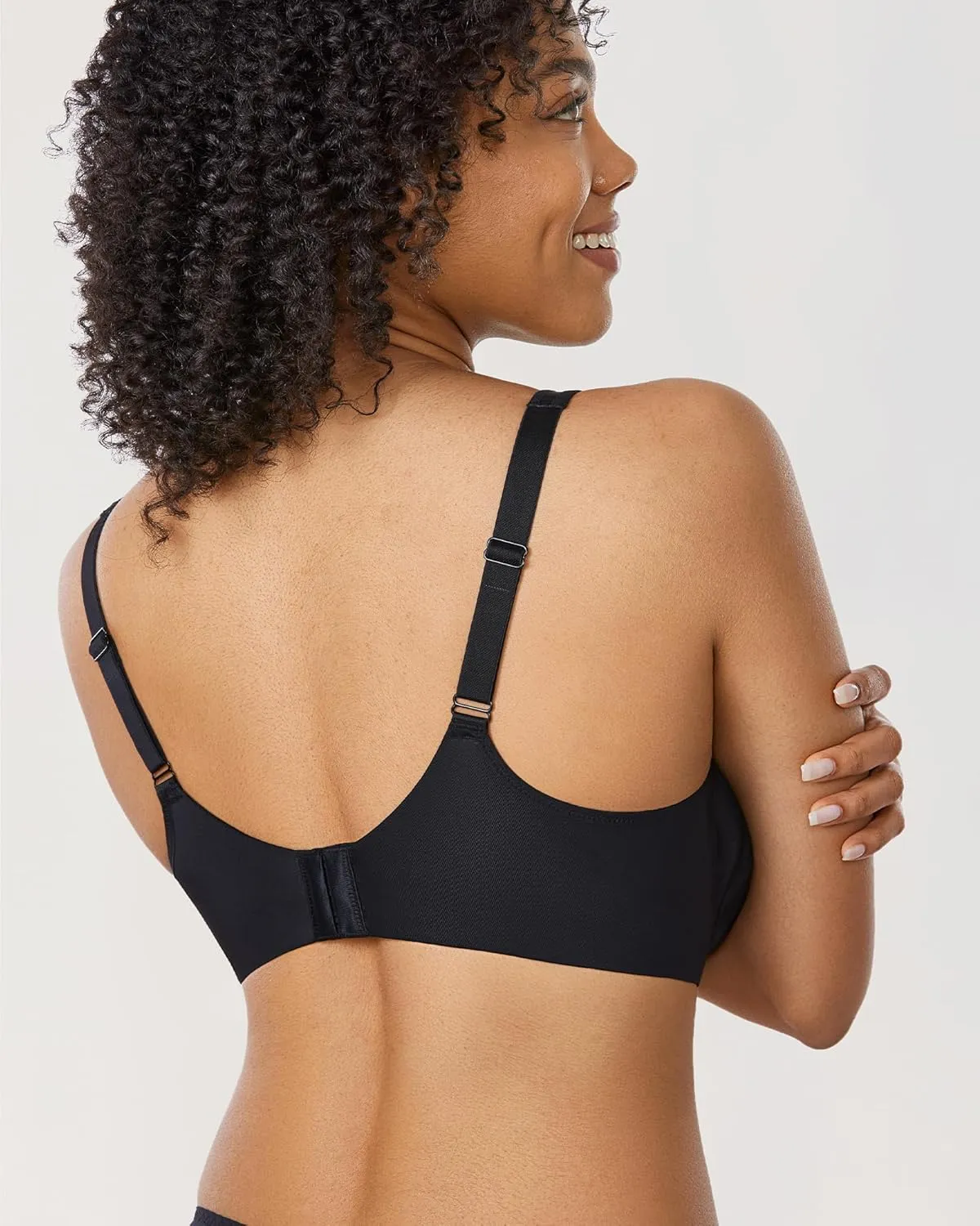 DELIMIRA Women's Full Coverage Bras Underwire T Shirt Lightly Padded Sheer Support Bra