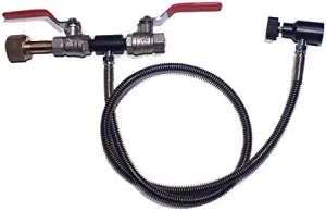 Deluxe Dual Valve CO2 Fill Station Stainless Steel with Spring Ring Hose (37)