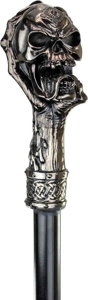 Design Toscano The Dragonsthorne Collection: Death's Grip Skull and Claw Walking Stick