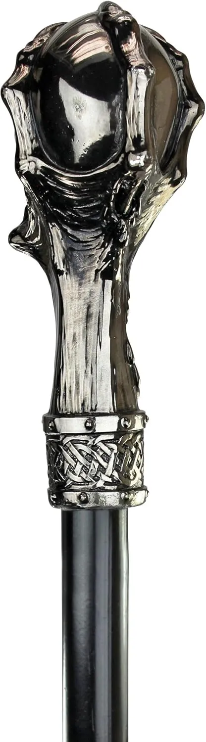 Design Toscano The Dragonsthorne Collection: Death's Grip Skull and Claw Walking Stick