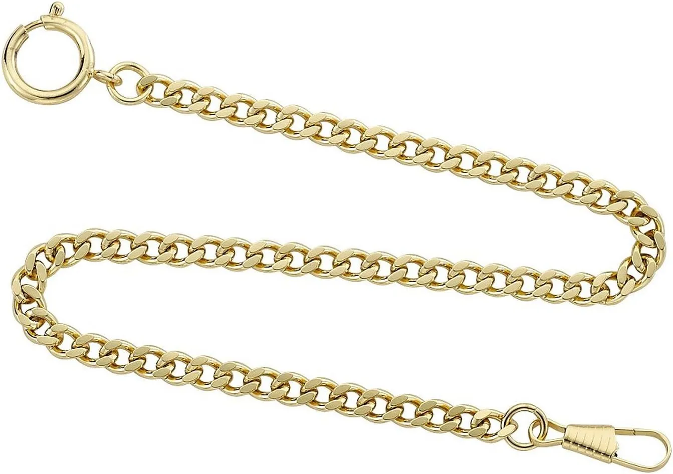 Desperado Gold Plated Pocket Watch Sport Chain with Spring Ring - USA