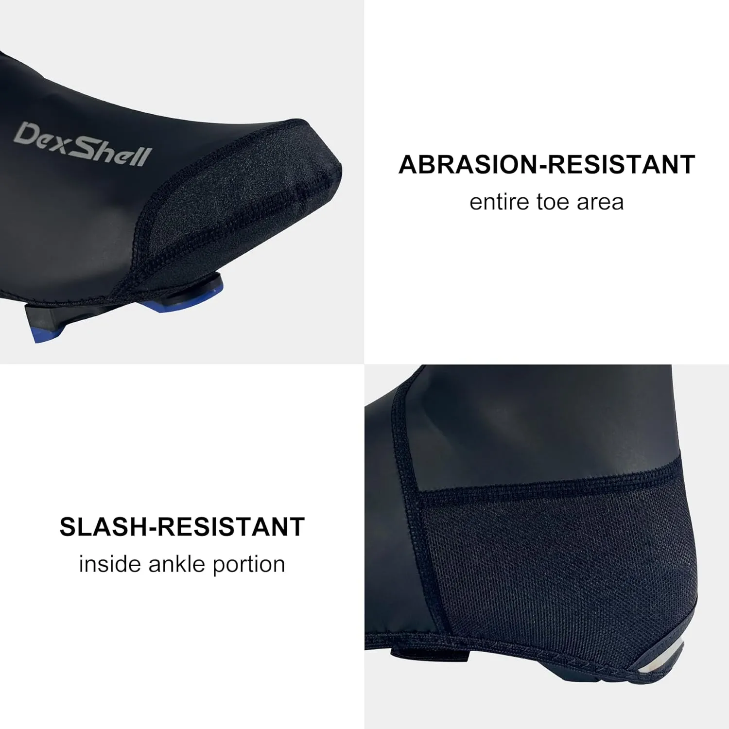 DexShell Cycling Shoe Covers for Men and Women, Showerproof & Windproof for Winter Road Cycling Biking Overshoes