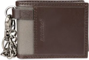 Dickies Men's Slim Everyday Leather Bifold Chain Wallet