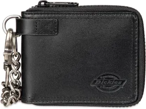 Dickies Men's Slim Everyday Leather Bifold Chain Wallet